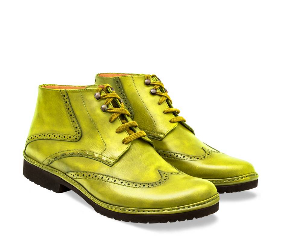 Pakerson POLACCHINO CERTALDO PELLE VERDE PISTACCHIO