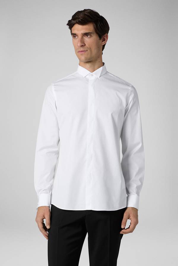 Pal Zileri Camicia Cerimonia Bianca Con Collo Smoking