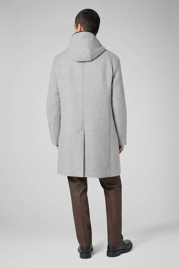 Pal Zileri Car Coat Reversibile Con Dettagli In Pelle