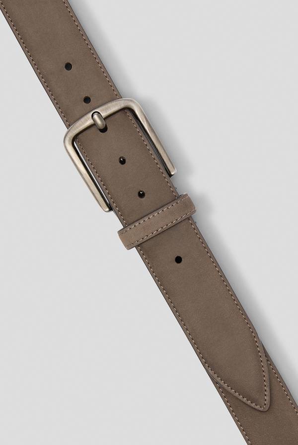 Pal Zileri Cintura In Pelle Di Nabuk Con Fibbia In Metallo