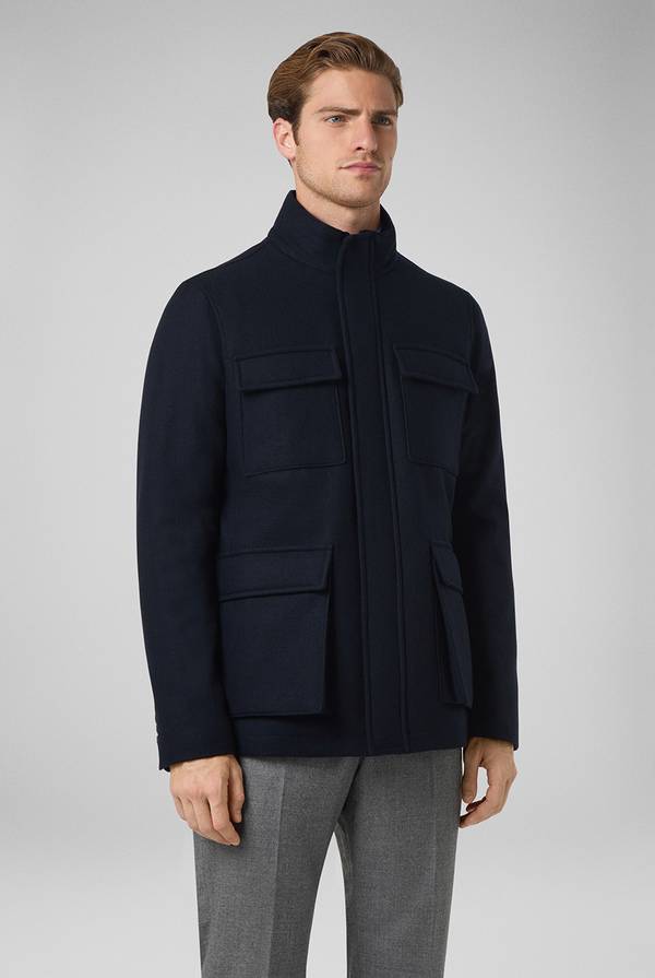 Pal Zileri Field Jacket In Lana Tecnica Resistente All'acqua