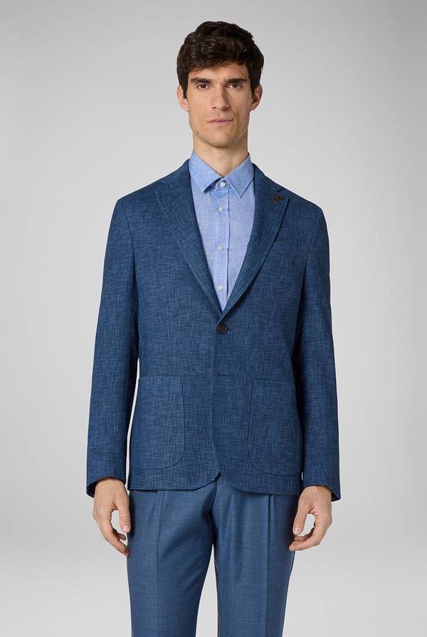 Pal Zileri Giacca Brera In Misto Lana, Cotone E Nylon