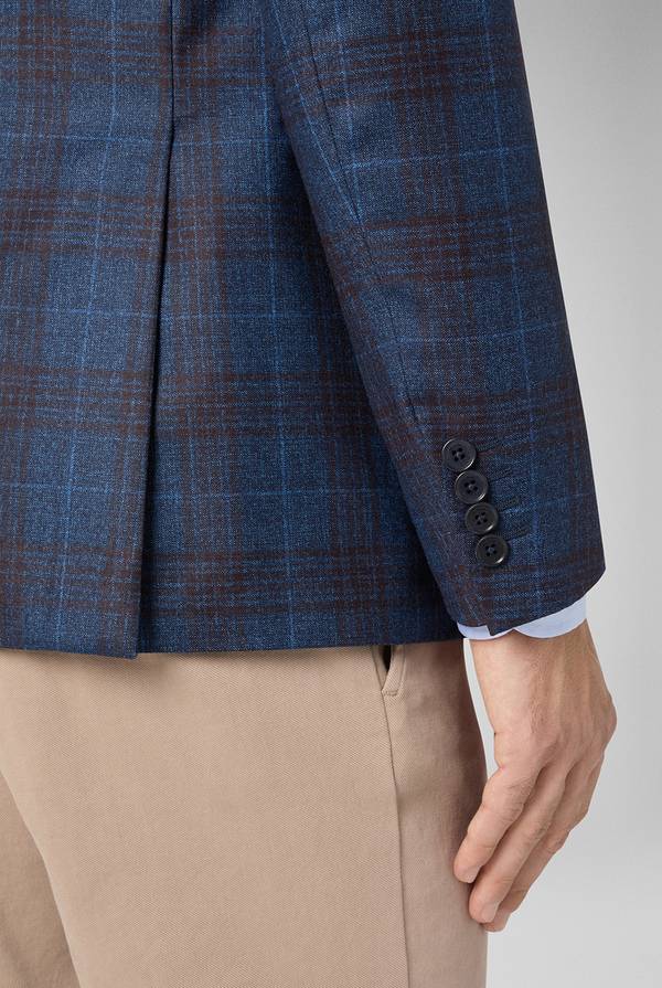 Pal Zileri Giacca Vicenza In Pura Lana Con Motivo Principe Di Galles Interamente Foderata