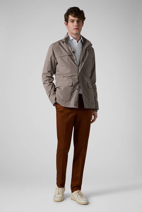 Pal Zileri Oyster Field Jacket In Nylon Ultra Leggero