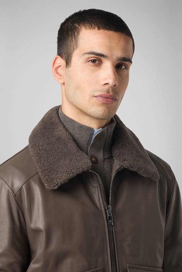 Pal Zileri Bomber In Pelle Modello Aviator