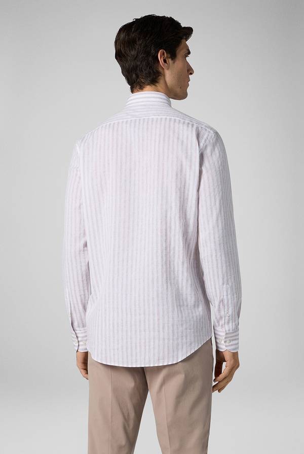 Pal Zileri Camicia A Macro Righe Bianche E Azzurre