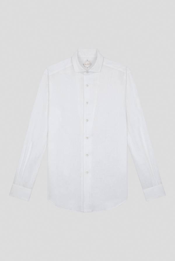 Pal Zileri Camicia in lino bianca