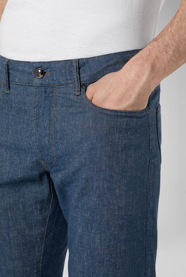 Pal Zileri Denim 5 Tasche Effetto Lino
