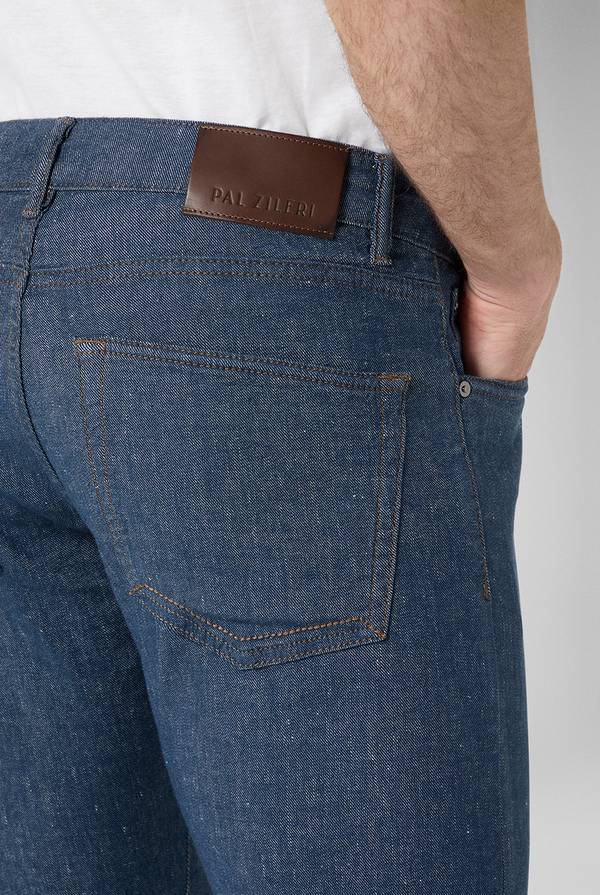 Pal Zileri Denim 5 Tasche Effetto Lino