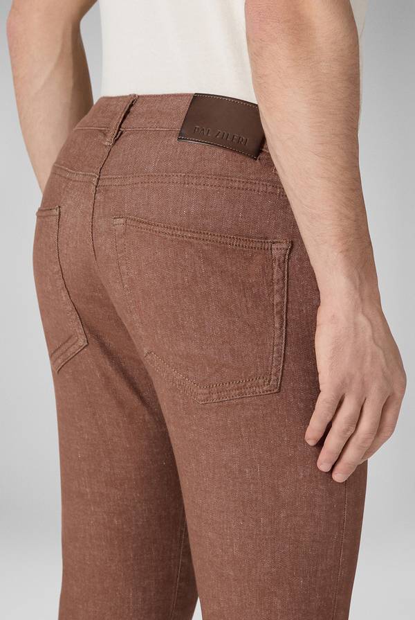 Pal Zileri Denim 5 Tasche Effetto Lino