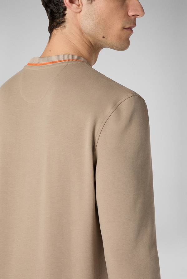 Pal Zileri Felpa In Cotone Stretch Con Logo