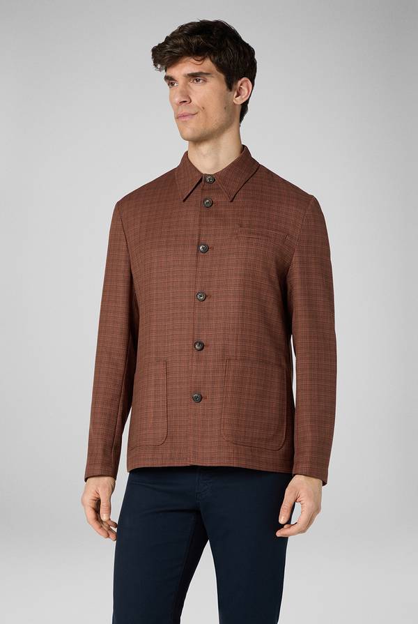 Pal Zileri Giacca Camicia Con Motivo Micro Check