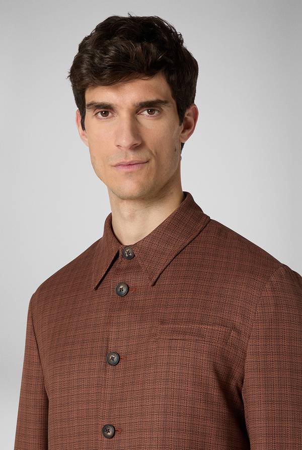 Pal Zileri Giacca Camicia Con Motivo Micro Check