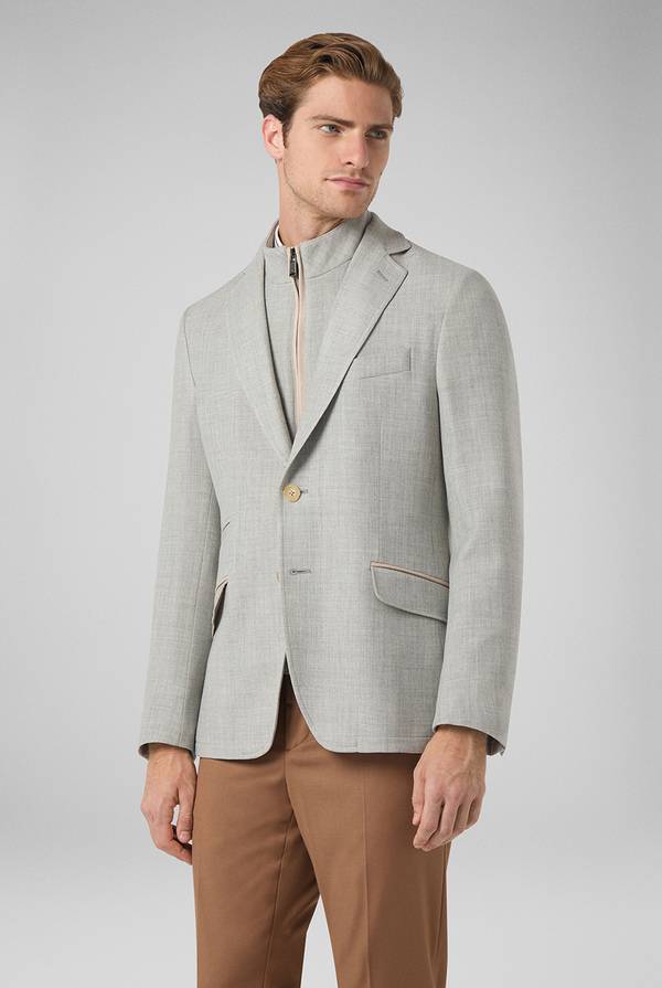 Pal Zileri Giacca Scooter Con Dettagli In Camoscio