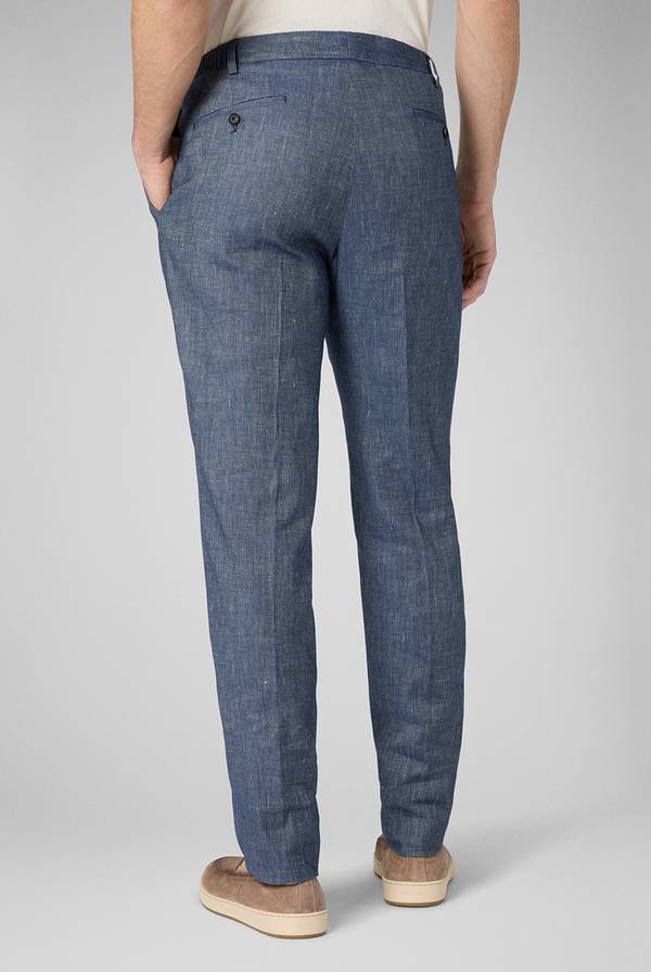 Pal Zileri Pantalone In Lino E Cotone Stretch