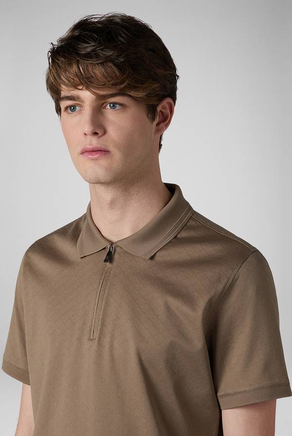 Pal Zileri Polo Con Monogramma Allover