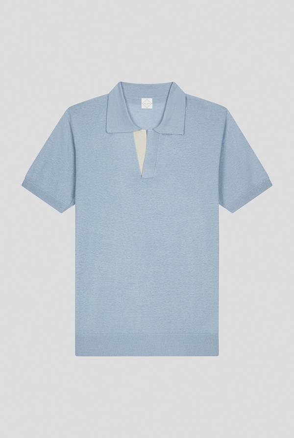 Pal Zileri Polo in maglia di lino e seta