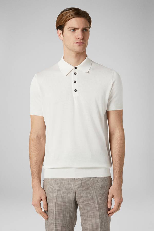 Pal Zileri Polo In Maglia Di Seta E Cotone