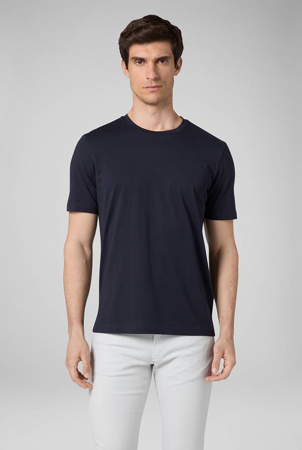 Pal Zileri T-Shirt In Cotone Nel Colore Blu Navy