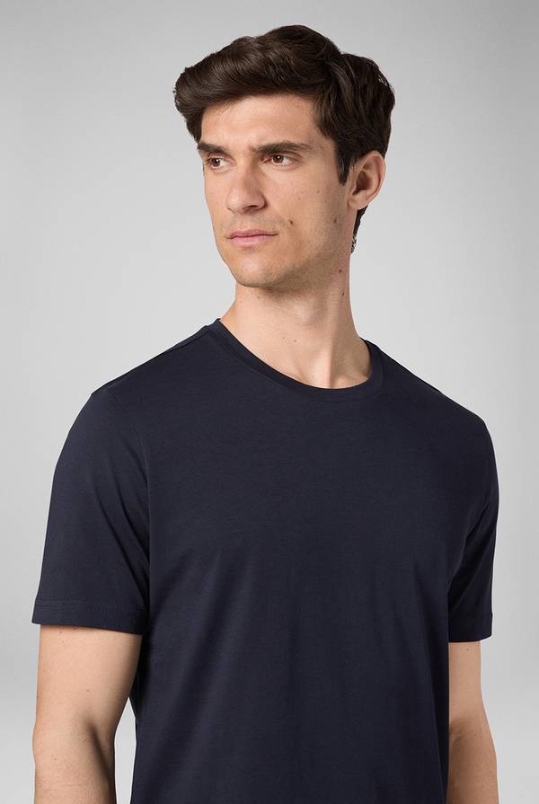 Pal Zileri T-Shirt In Cotone Nel Colore Blu Navy