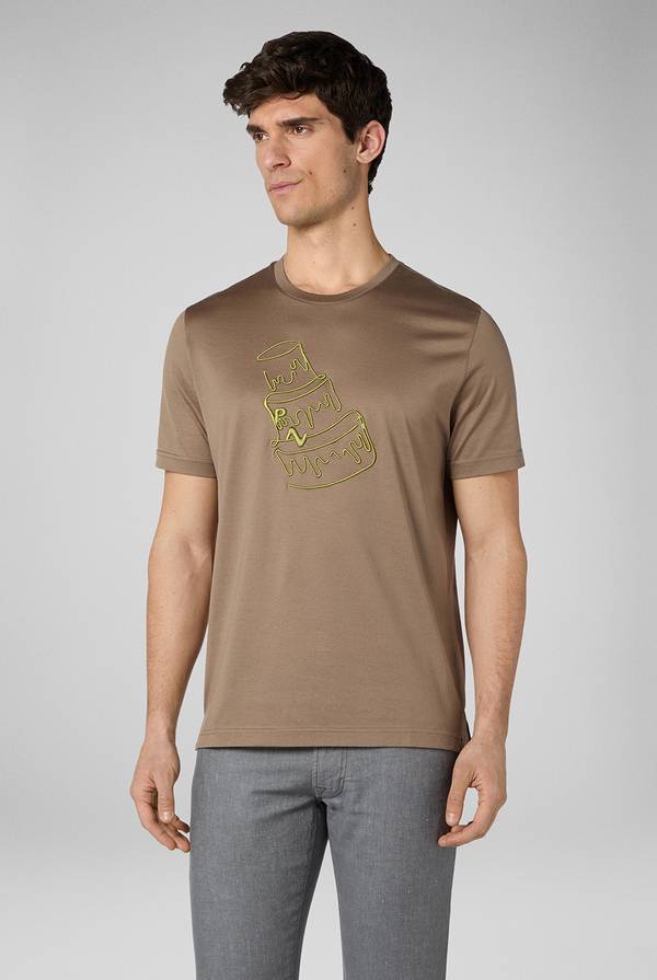 Pal Zileri Tshirt Con Lavorazione A Ricami