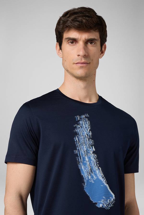 Pal Zileri Tshirt Con Lavorazione Jacquard