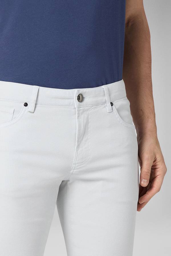 Pal Zileri Pantalone 5 Tasche In Cotone Stretch Tinto In Capo