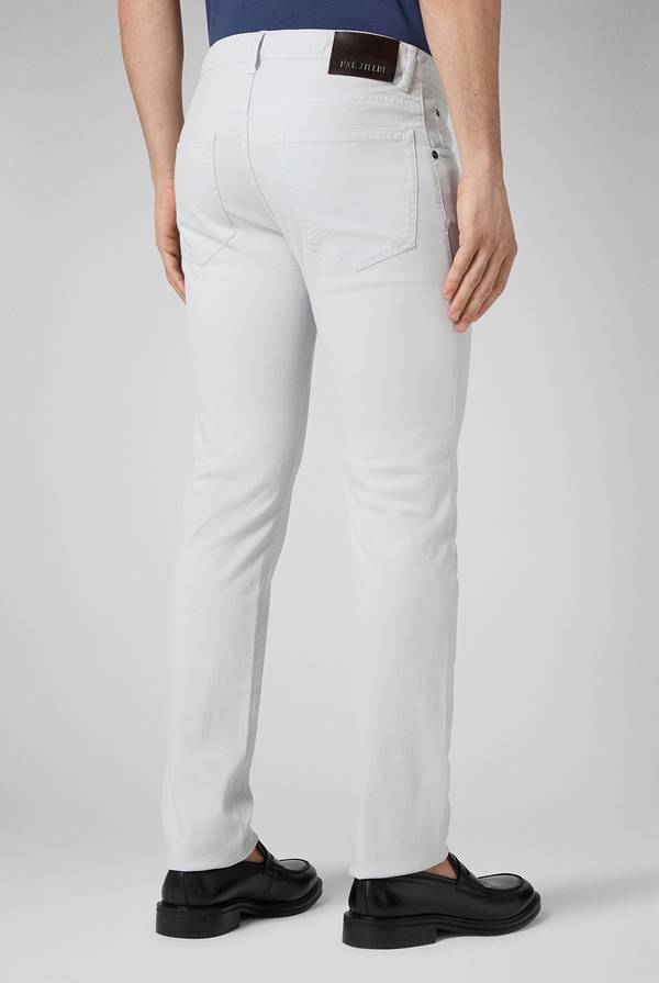 Pal Zileri Pantalone 5 Tasche In Cotone Stretch Tinto In Capo