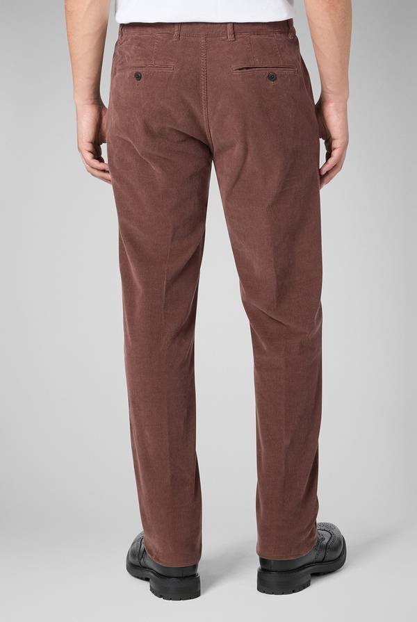 Pal Zileri Pantaloni Chino Tinti In Capo In Cotone Corduroy