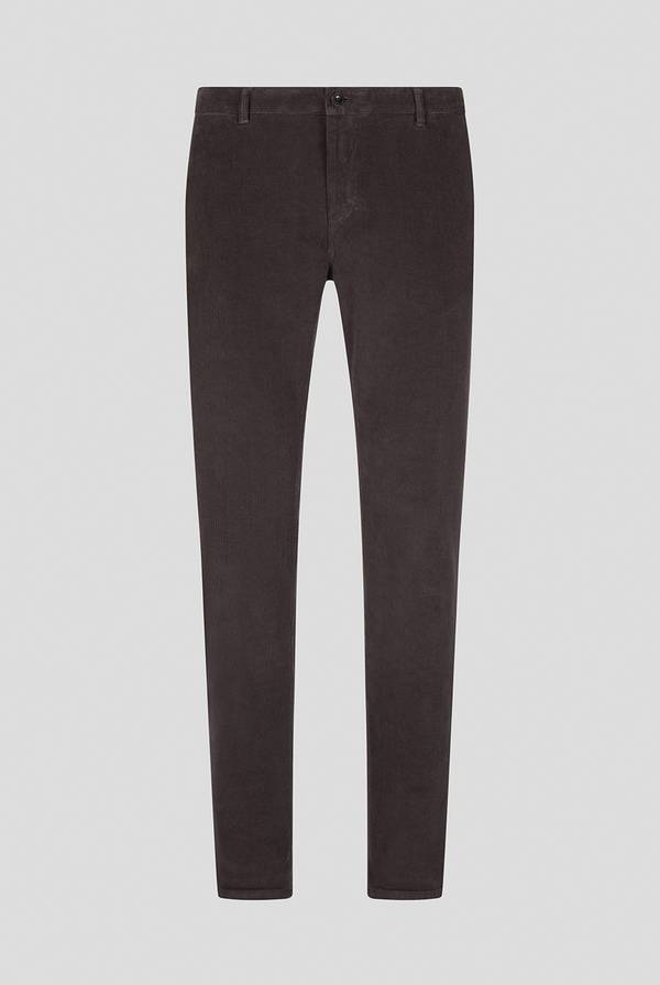 Pal Zileri Pantaloni chino tinti in capo in cotone corduroy