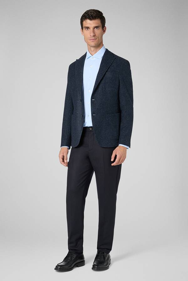 Pal Zileri Pantaloni In Lana Stretch Con Banda Elastica