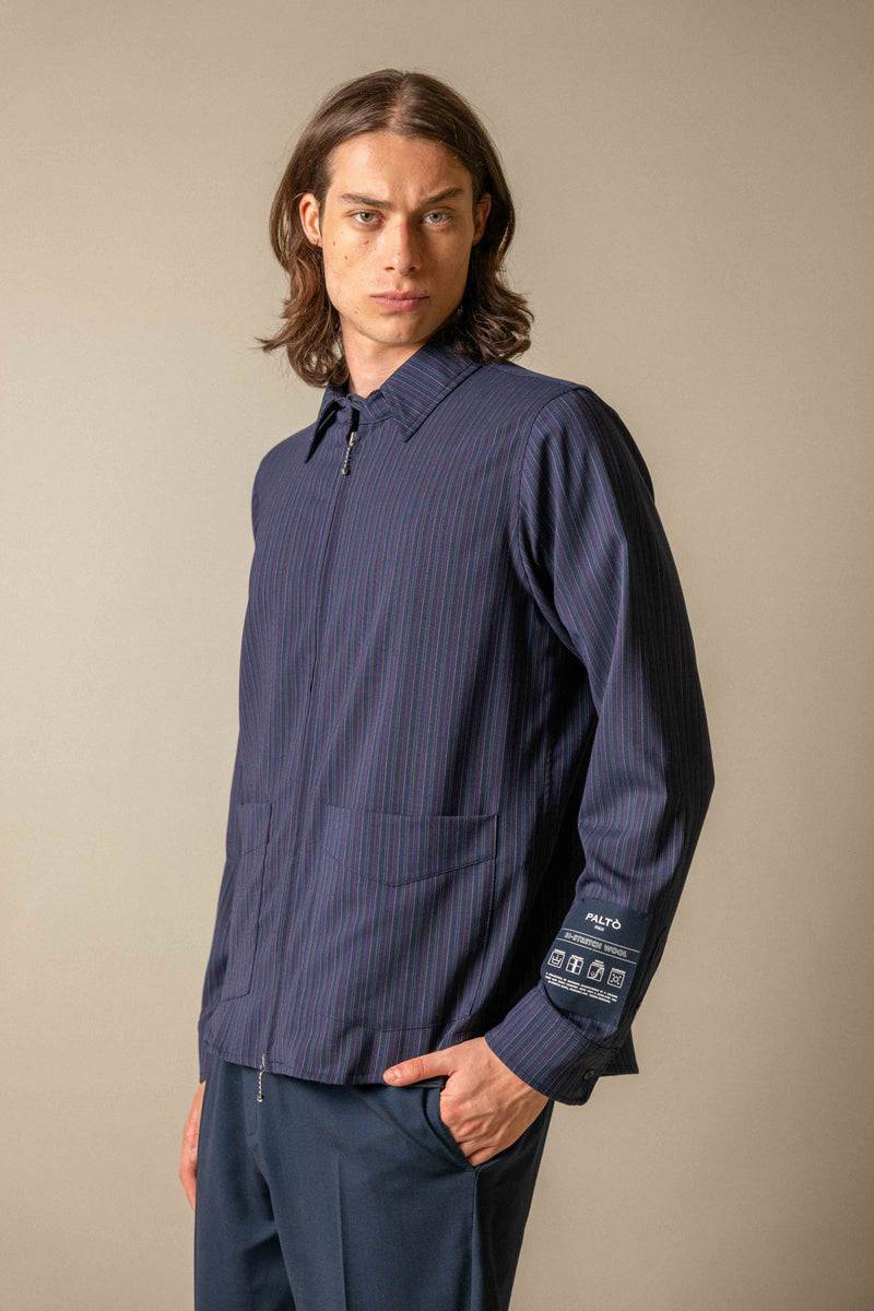 Paltò UMBERTO STRIPES WOOL