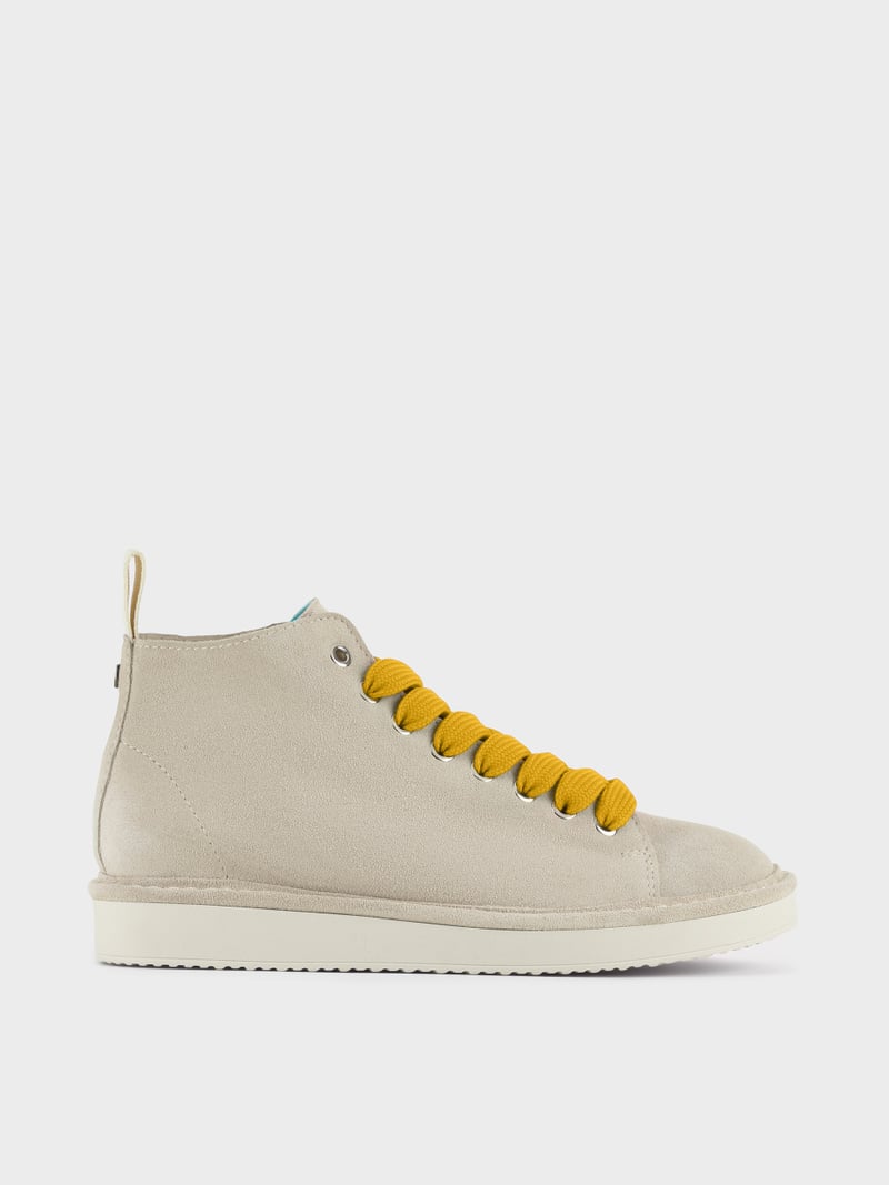 Panchic POLACCHINO P01 UOMO IN SUEDE NEBBIA-GIALLO