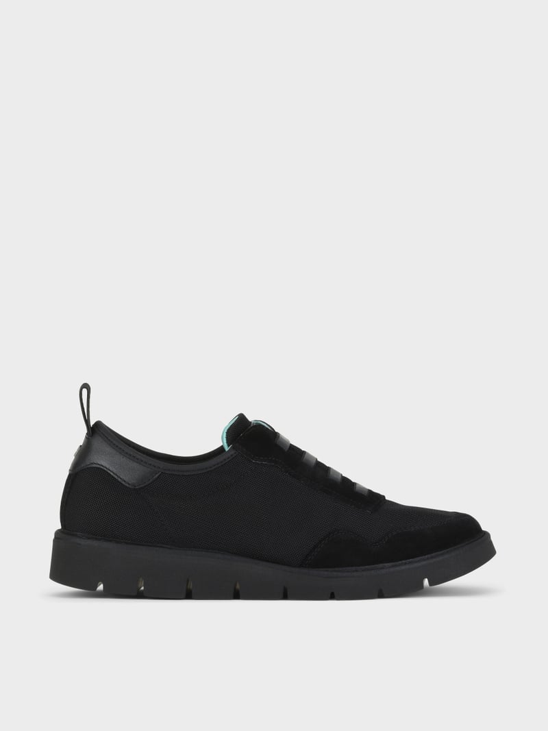 Panchic SLIP ON P05 UOMO IN MESH E SUEDE NERO