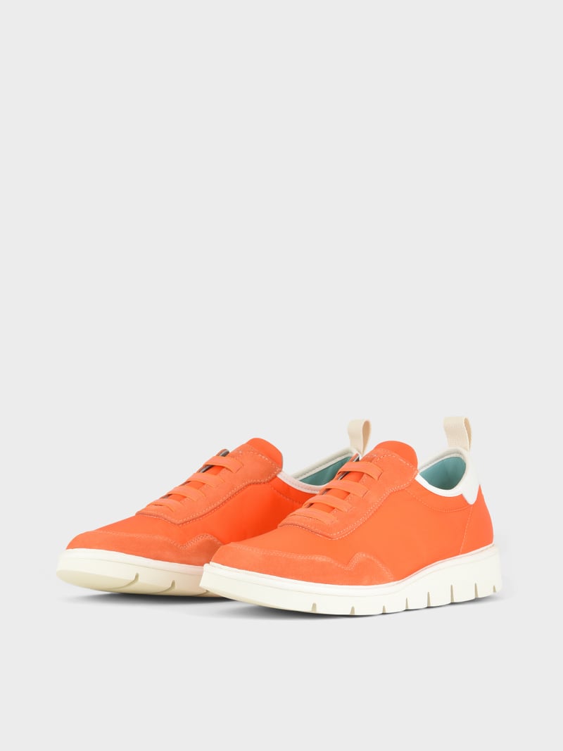 Panchic SLIP ON P05 UOMO IN NYLON E SUEDE ARANCIO