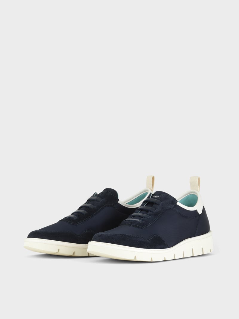 Panchic SLIP ON P05 UOMO IN NYLON E SUEDE COBALTO