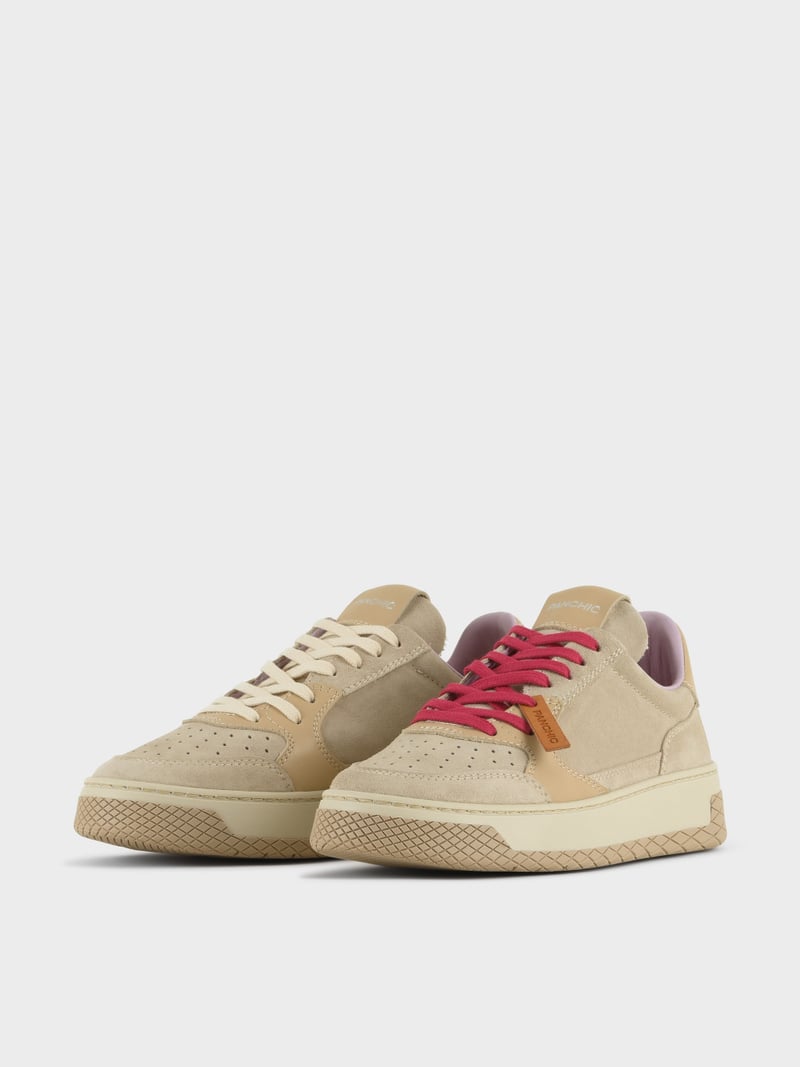 Panchic SNEAKER LOW P02 DONNA IN SUEDE E PELLE NEBBIA