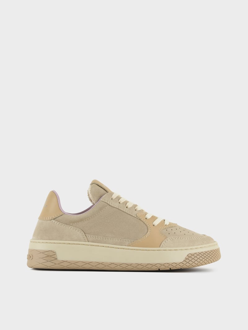 Panchic SNEAKER LOW P02 DONNA IN SUEDE E PELLE NEBBIA