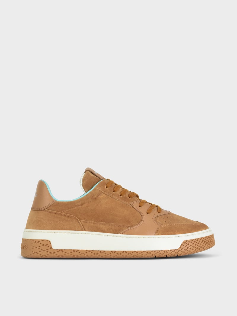 Panchic SNEAKER LOW P02 UOMO IN SUEDE E PELLE BISCOTTO