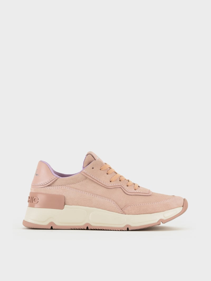 Panchic SNEAKER P06 DONNA IN SUEDE E PELLE ROSA CIPRIA