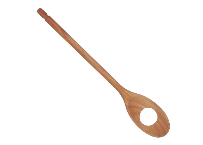 Panetta Casalinghi 2/2 - Cucchiaio con foro in ciliegio verniciato