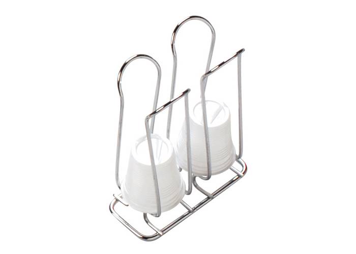 Panetta Casalinghi 257/1 - Contenitore bicchierini da caff� doppio cromato