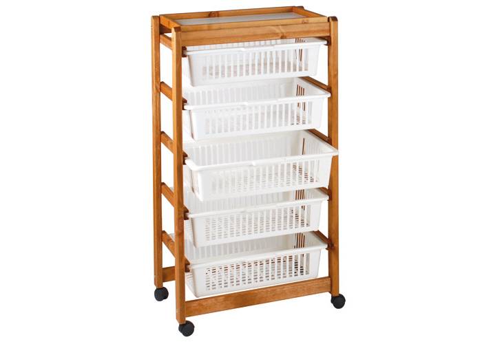 Panetta Casalinghi 296 - Carrello portaverdure 5 piani