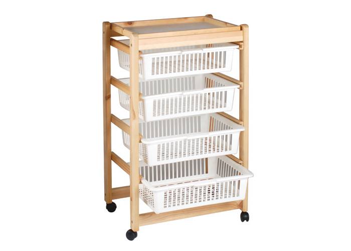 Panetta Casalinghi 297 - Carrello portaverdure 4 piani