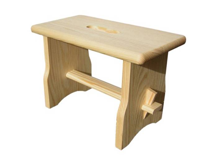 Panetta Casalinghi 298/1 - Poggiapiedi in legno piccolo