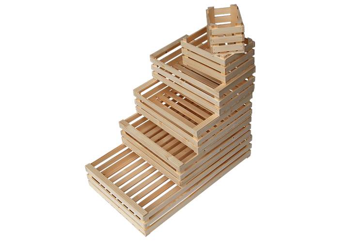 Panetta Casalinghi 40/9 - Cassetta in legno a 3 listelli