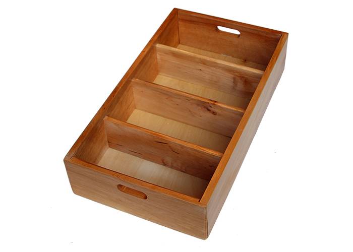 Panetta Casalinghi 64/6 - Portaposate 4 vani con maniglie