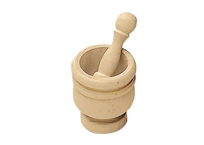Panetta Casalinghi 81 - Mortaio in legno 12 x 10,5 cm