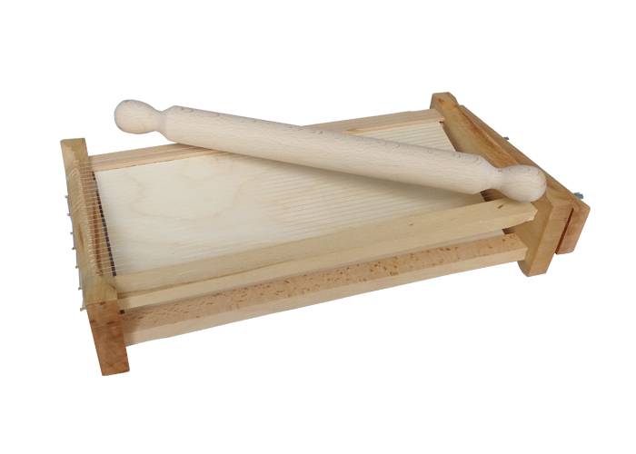 Panetta Casalinghi 88/5 - Chitarra doppia per pasta filo inox con mattarello