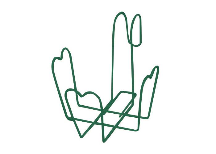 Panetta Casalinghi 400 - Fioriera tonda verniciata